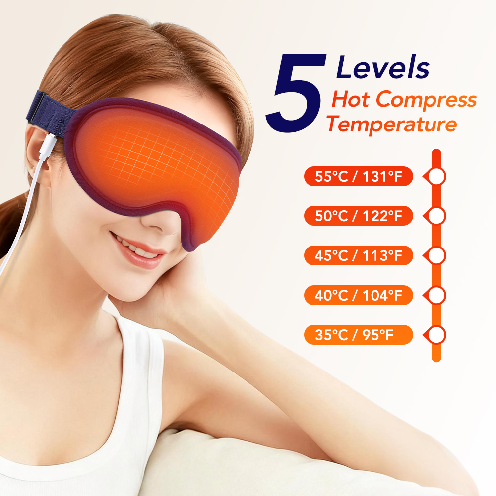 Hot Compress Eye Mask 6 Vibrat - огляд і ціна Eye Mask Heated